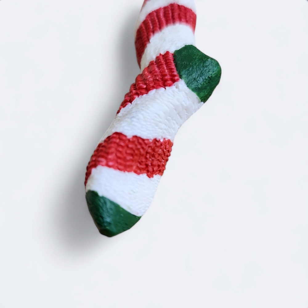 Vintage Christmas Toy Long Stocking Ornament - Picture 5 of 7